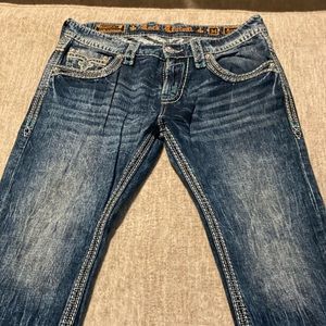 Mens Rock Revival Jeans